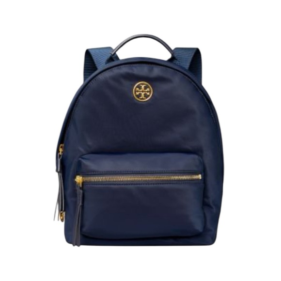 Tory Burch Piper Backpack Navy Blue Gold - Main Image